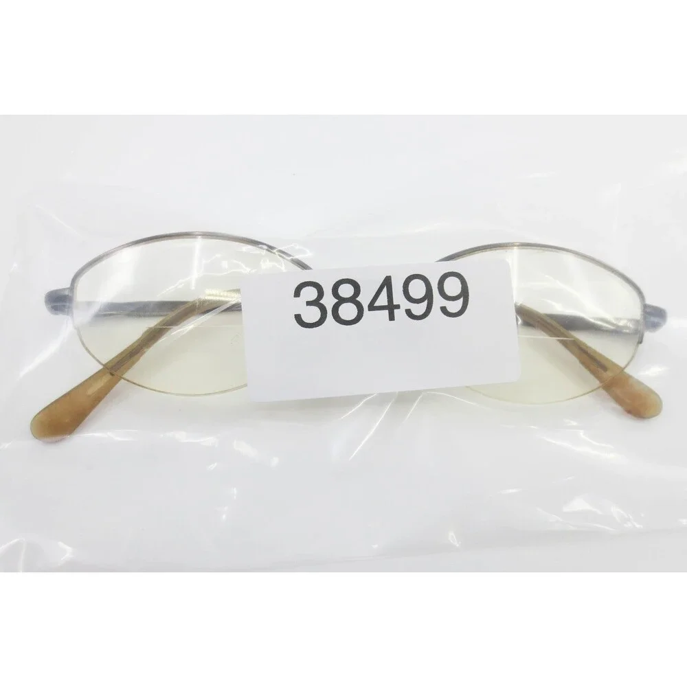 Dark Metal Semi Rimless Oval Eyeglasses 52-17-139 38499
